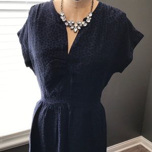 Madewell blue and black dress